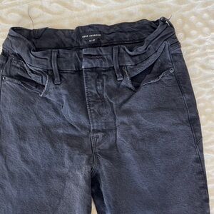 Good American Charcoal Denim Pants